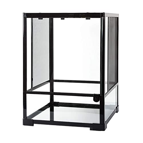 SDVantage Terrarium Insekten-Futterbox aus Glas für Reptilien und Amphibien für Eidechsen, Spinnen, Skorpione, Schildkröte, abnehmbar (30 x 30 x 45 cm) von SDVantage