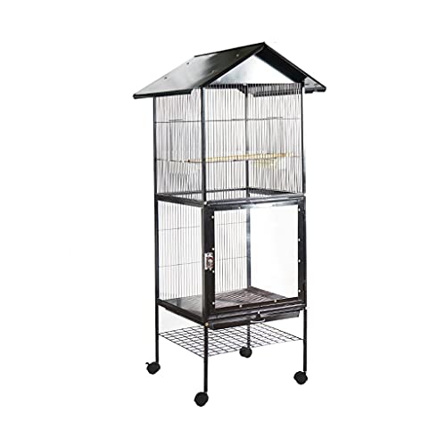 SDVantage Vogelkäfig Papageienkäfig Großer Käfig Metall Luxusvilla Großer Outdoor-Käfig Vogelkäfig Acrylkäfig Verwendet für Gruppenvogel Große Vögel Haustierbedarf von SDVantage