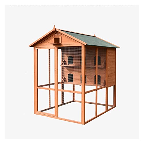 SDVantage Vogelkäfige Vogelkäfige Groß Outdoor Taubenschlag Vogelkäfig Große Terrasse Garten Villa Vogelkäfig Kakadu Vogelkäfig Papagei Sittich Käfig A von SDVantage