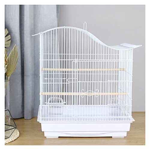 SDVantage Vogelkäfige Vogelkäfige Medium Vogelkäfig Papageienkäfig Haushalt Metall Vogelkäfig mit Griff und Futterbox Geeignet für Sittiche, Kanarienvögel, Lovebirds Papageien-Sittichkäfig,A von SDVantage