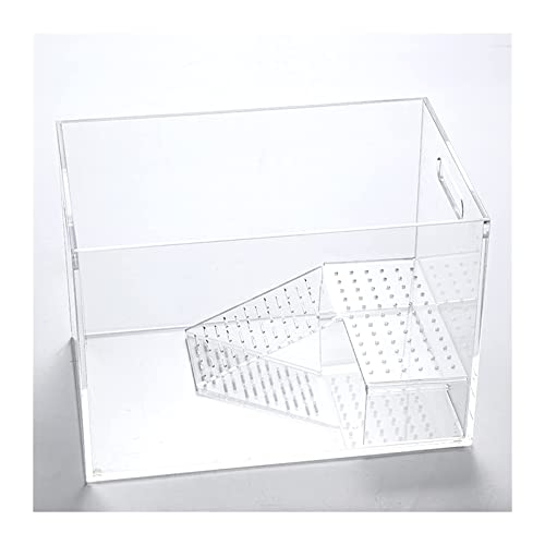 Schildkrötenpanzer Spezialtank zur Aufzucht von Schildkröten, Schildkrötenvillen, Luxushäuser mit Terrassen, Kleine Original Ökologische Schildkrötenboxen Reptilien-Terrarium (S) von SDVantage