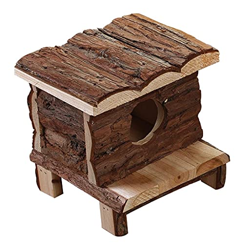 Tiere Reptilienhaus Holz mit Rutsche Treppe Versteck Amphibien Zubehör Hamster Kleintierbedarf Geschenk von SDVantage
