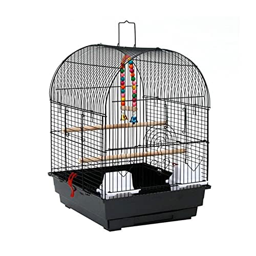 Vogelkäfig/Vogelkäfig Klein Vogelkäfig Haustierbedarf Metallkäfig für Papagei Wellensittich Stabil Langlebig Inklusive 2 Sitzstangen 2 Futterbecher 1 Spielzeug Vogelkäfig Papageien, von SDVantage