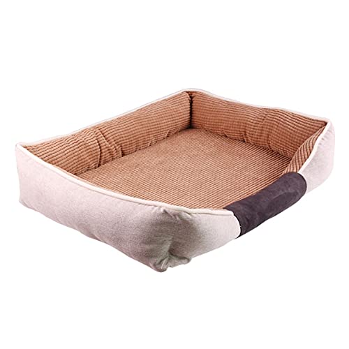 Hundebett, warmer Plüsch und kühle Seide, doppelseitiges Design, abnehmbarer Bezug, waschbar, Braun, Größe S Hundebett, warmer Plüsch und kühle Seide, doppelseitiges Design, abnehmbarer Bezug, waschbar, Braun, Größe S von SDdPulse
