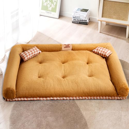 Orthopädisches Hundebett für große Hunde, wasserdichtes Haustierbett mit Seiten, rutschfeste Unterseite, großes Hunde-Couch-Bett mit waschbarem, abnehmbarem Bezug, Braun, Größe XXL 2 Orthopädisches Hundebett für große Hunde, wasserdichtes Haustierbett mit Seiten, rutschfeste Unterseite, großes Hunde-Couch-Bett mit waschbarem, abnehmbarem Bezug, Braun, Größe XXL 2 von SDdPulse