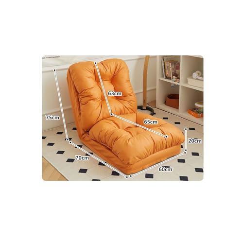 SDdPulse Bodenstuhl mit Rückenstütze verstellbar faul Schlafsofa Bodencouch Großer Sitzsack Bett für Menschen Gepolstertes Schlafbett Couch Liege Orange 60 cm SDdPulse Bodenstuhl mit Rückenstütze verstellbar faul Schlafsofa Bodencouch Großer Sitzsack Bett für Menschen Gepolstertes Schlafbett Couch Liege Orange 60 cm von SDdPulse