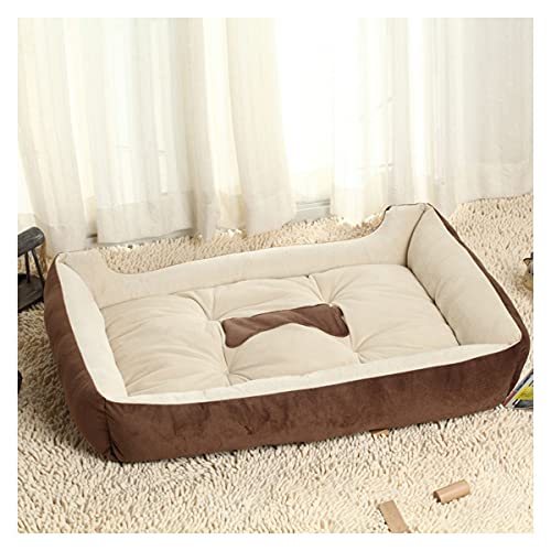 SDdPulse Hundebett für kleine, mittelgroße Hunde, rechteckig, waschbar, Braun, Größe L SDdPulse Hundebett für kleine, mittelgroße Hunde, rechteckig, waschbar, Braun, Größe L von SDdPulse