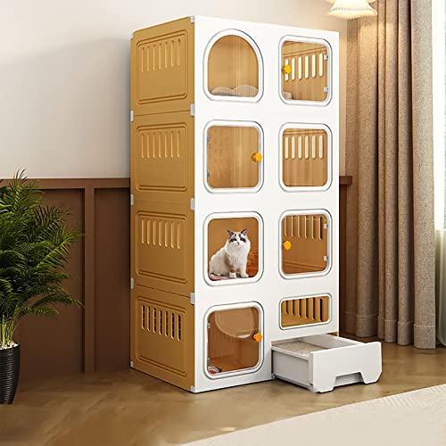 SDdPulse Katzenkäfig für den Innenbereich, Katzenkäfige Laufstall, Katzengehege, Kleintierkäfig, Katzenschrank, halbgeschlossen, abnehmbar, großer Übungsplatz, ideal für 2-3 Katzen (mit Katzenklo 70 x SDdPulse Katzenkäfig für den Innenbereich, Katzenkäfige Laufstall, Katzengehege, Kleintierkäfig, Katzenschrank, halbgeschlossen, abnehmbar, großer Übungsplatz, ideal für 2-3 Katzen (mit Katzenklo 70 x von SDdPulse