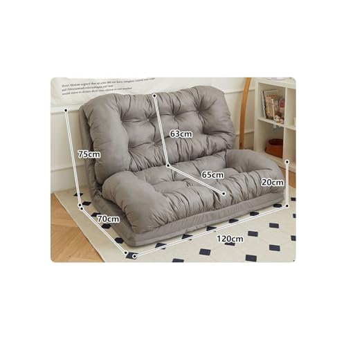 SDdPulse Schlafsofa, bequem, verstellbar, Sofa, TV, Boden, Gaming-Couch, faules Sofa, faltbar, Schlafen, Liegen, faltbares menschliches Hundebett, Dunkelgrau, 120 cm SDdPulse Schlafsofa, bequem, verstellbar, Sofa, TV, Boden, Gaming-Couch, faules Sofa, faltbar, Schlafen, Liegen, faltbares menschliches Hundebett, Dunkelgrau, 120 cm von SDdPulse