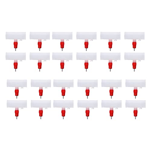20set Automatische Geflügel -Trinkhähnchen -Wasserer, Hühnerwasserfuttermittel -Hühnerwässerungssystem Hühnerwasserer Maschinenhuhn Wasser Feeder Feder Steuerbarer Hühner von SEAFRONT