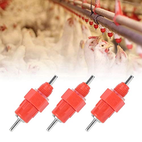 Hühnertrinker 30pcs Hühnchen -Hühnertrinker, Hühnerwasserer Hühnertrinker, Hühnerwasserer Automatische Trinkerventil Geflügel Wasserer Trinkern Brustwarze Fütterung Zubehör von SEAFRONT