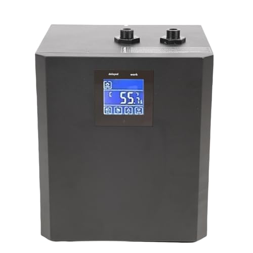 SEAFRONT Wasserkühler-Kit mit 1/3 PS, Badewannen-Wasserkühlsystem, Fernbedienung, LCD-Touchscreen, Umwälzkühlung, Verdampfer aus Reinem Kupfer mit Porösem Design, (EU -Stecker 220 V) von SEAFRONT