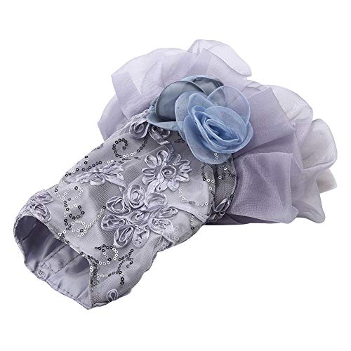 Sommer Haustuch Kleiner Hund, Haustierkleid, Hundekleid Hündchen Hochzeitskleid Rose Gold Hundekleid Kleid Welpe Paillett Prinzessin Bubble Rock Hochzeit Kostüm (XS) von SEAFRONT