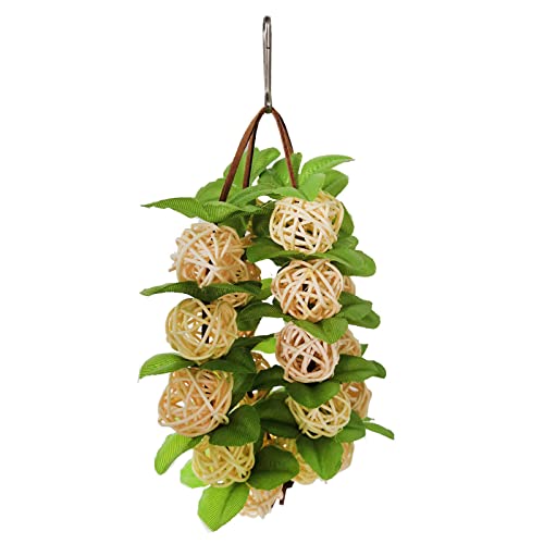 Vogelspielzeug Conure Papageienkauen, Nymphensittiche, natürliches Rattan, Weidenbälle, Sittich, Kauen, Vogelkäfig Vogelspielzeug Conure Papageienkauen, Nymphensittiche, natürliches Rattan, Weidenbälle, Sittich, Kauen, Vogelkäfig von SEAYACK