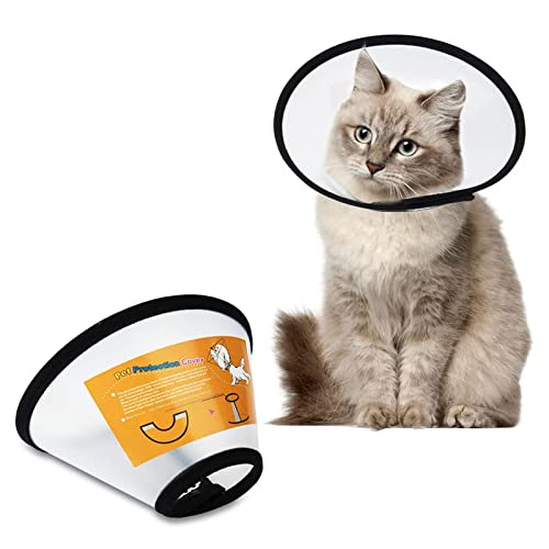 Haustiere Kunststoff Elisabethanischer,Halskrause für Haustiere,Weich Katze Schutzkragen,Geeignet für Kätzchen und Welpen, Größe 5 für Katzen und Hunde von 6-10 kg Haustiere Kunststoff Elisabethanischer,Halskrause für Haustiere,Weich Katze Schutzkragen,Geeignet für Kätzchen und Welpen, Größe 5 für Katzen und Hunde von 6-10 kg von HFYMXNB