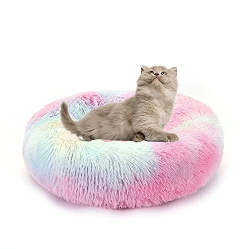 Beruhigendes Katzenbett Haustiernest Angstlinderung Haustierbett Weiches Kuscheltier Donut Hundebett Plüsch Schlafbett für mittelgroße und kleine Innenräume Katzen Selbstwärmend Welpe Anti-Rutsch Beruhigendes Katzenbett Haustiernest Angstlinderung Haustierbett Weiches Kuscheltier Donut Hundebett Plüsch Schlafbett für mittelgroße und kleine Innenräume Katzen Selbstwärmend Welpe Anti-Rutsch von SEDOXX