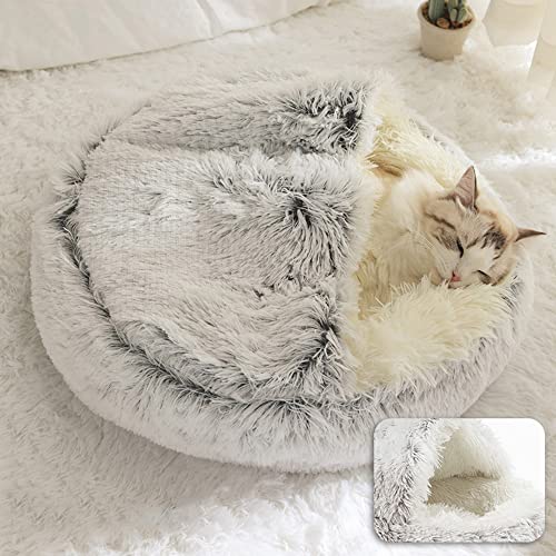 Höhle Haustierbett Weiches Haustier Schlafkissen Bett Haustier Beruhigendes Sofa Höhle Haus Katzen Nest Kleine Hunde Plüsch Donut Bett für Indoor Katzen Welpen Höhle Haustierbett Weiches Haustier Schlafkissen Bett Haustier Beruhigendes Sofa Höhle Haus Katzen Nest Kleine Hunde Plüsch Donut Bett für Indoor Katzen Welpen von SEDOXX