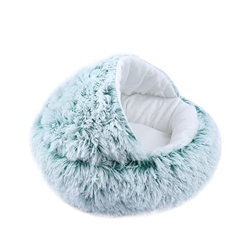 Katzenbett für Indoor-Katzen, Plüsch-Haustierbetten mit Höhle, beruhigendes Katzensofa, Schlafkissen, Bett, Welpen, Kätzchenbett, 2-in-1, wandelbar, weiche Decke für kleine Katzen Katzenbett für Indoor-Katzen, Plüsch-Haustierbetten mit Höhle, beruhigendes Katzensofa, Schlafkissen, Bett, Welpen, Kätzchenbett, 2-in-1, wandelbar, weiche Decke für kleine Katzen von SEDOXX
