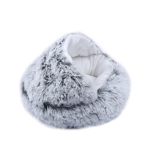 Katzenbett für Indoor-Katzen, Plüsch-Haustierbetten mit Höhle, beruhigendes Katzensofa, Schlafkissen, Bett, Welpen, Kätzchenbett, 2-in-1, wandelbar, weiche Decke für kleine Katzen Katzenbett für Indoor-Katzen, Plüsch-Haustierbetten mit Höhle, beruhigendes Katzensofa, Schlafkissen, Bett, Welpen, Kätzchenbett, 2-in-1, wandelbar, weiche Decke für kleine Katzen von SEDOXX