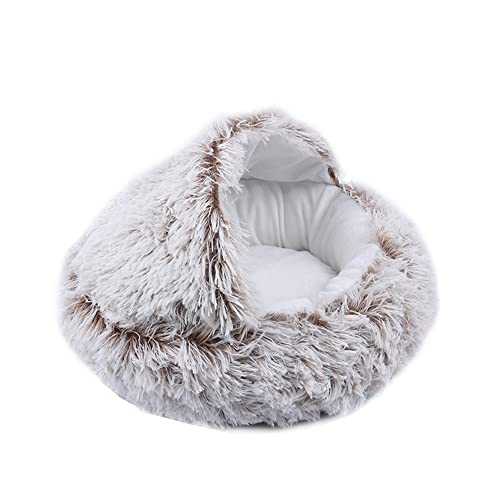 Katzenbett für Indoor-Katzen, Plüsch-Haustierbetten mit Höhle, beruhigendes Katzensofa, Schlafkissen, Bett, Welpen, Kätzchenbett, 2-in-1, wandelbar, weiche Decke für kleine Katzen Katzenbett für Indoor-Katzen, Plüsch-Haustierbetten mit Höhle, beruhigendes Katzensofa, Schlafkissen, Bett, Welpen, Kätzchenbett, 2-in-1, wandelbar, weiche Decke für kleine Katzen von SEDOXX