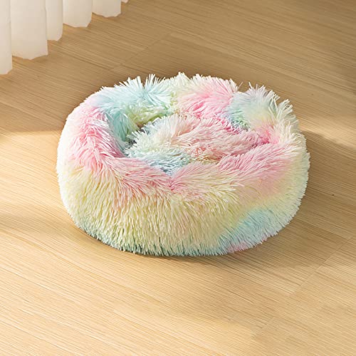 Katzenbett für kleine, mittelgroße Haustiere, weiches Plüsch-Donut-Haustierbett für drinnen und draußen, selbstwärmend, flauschig, hält warm, gemütlich, beruhigendes Bett, maschinenwaschbar Katzenbett für kleine, mittelgroße Haustiere, weiches Plüsch-Donut-Haustierbett für drinnen und draußen, selbstwärmend, flauschig, hält warm, gemütlich, beruhigendes Bett, maschinenwaschbar von SEDOXX