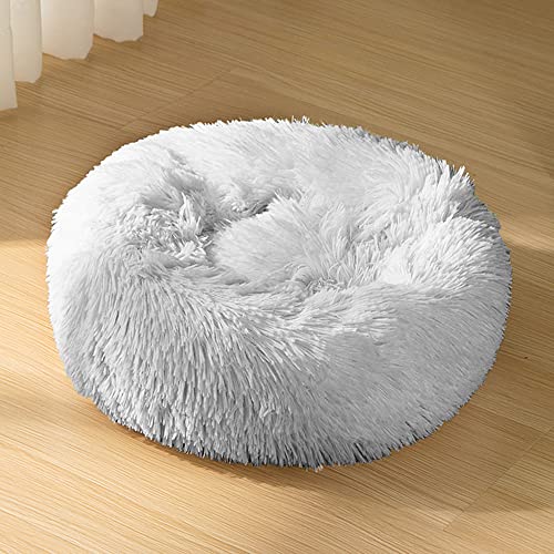 Katzenbett für kleine, mittelgroße Haustiere, weiches Plüsch-Donut-Haustierbett für drinnen und draußen, selbstwärmend, flauschig, hält warm, gemütlich, beruhigendes Bett, maschinenwaschbar Katzenbett für kleine, mittelgroße Haustiere, weiches Plüsch-Donut-Haustierbett für drinnen und draußen, selbstwärmend, flauschig, hält warm, gemütlich, beruhigendes Bett, maschinenwaschbar von SEDOXX