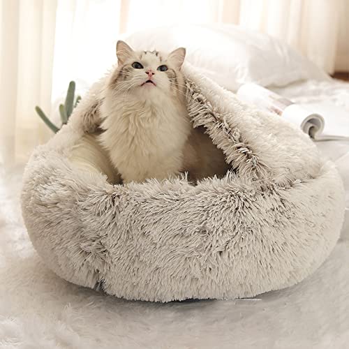 SEDOXX Beruhigendes Plüsch-Bett für Kätzchen, Katzenbett, Anti-Angst-Schlafsack, flauschig für mittelgroße und kleine Hunde, weiches Donut-Kuschelnest für Haustiere, Katzen, Samt, 50 cm, Kaffee SEDOXX Beruhigendes Plüsch-Bett für Kätzchen, Katzenbett, Anti-Angst-Schlafsack, flauschig für mittelgroße und kleine Hunde, weiches Donut-Kuschelnest für Haustiere, Katzen, Samt, 50 cm, Kaffee von SEDOXX