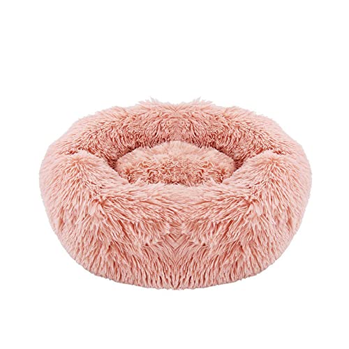 SEDOXX Donut Haustierbett Hundebett Flauschiges Katzenbett für drinnen Katzen Kleine Hunde Plüsch Schlafbett Weich Beruhigendes Hundebett für Welpen Katzenkissen Bett Gelenkentlastung, 70 cm, Rosa SEDOXX Donut Haustierbett Hundebett Flauschiges Katzenbett für drinnen Katzen Kleine Hunde Plüsch Schlafbett Weich Beruhigendes Hundebett für Welpen Katzenkissen Bett Gelenkentlastung, 70 cm, Rosa von SEDOXX