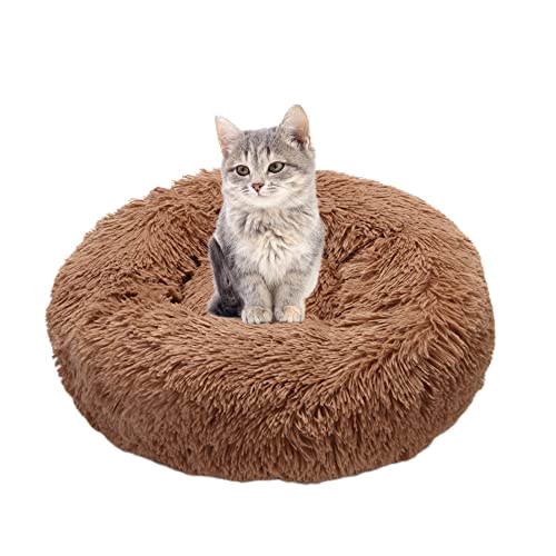 SEDOXX Haustiersofa, Katzenbett für drinnen und draußen, Katzen, Plüsch, Haustierbett, rutschfest, Donut, Kätzchenbett, Welpenbett, Hundebett, warm, weich, flauschig, 40 cm, Khaki SEDOXX Haustiersofa, Katzenbett für drinnen und draußen, Katzen, Plüsch, Haustierbett, rutschfest, Donut, Kätzchenbett, Welpenbett, Hundebett, warm, weich, flauschig, 40 cm, Khaki von SEDOXX