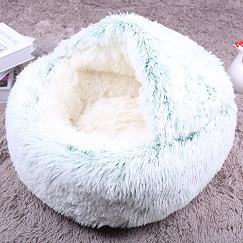 SEDOXX Katzenbett, Katzensofa, rund, Donut-Höhle, Katzen- und Hundebett, beruhigendes Haus für Innenkatzen, Kuschelsack, Decke, Kätzchen, Welpen, Haustierkissen, Bett, weicher Plüsch, 35 cm, Grün SEDOXX Katzenbett, Katzensofa, rund, Donut-Höhle, Katzen- und Hundebett, beruhigendes Haus für Innenkatzen, Kuschelsack, Decke, Kätzchen, Welpen, Haustierkissen, Bett, weicher Plüsch, 35 cm, Grün von SEDOXX