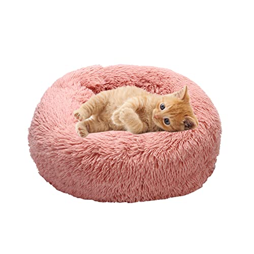 Selbstwärmendes, flauschiges Katzenbett für drinnen und draußen, Donut-Haustierbett für kleine, mittelgroße Haustiere, maschinenwaschbar, weiches Plüsch-Hundebett, Kätzchen Selbstwärmendes, flauschiges Katzenbett für drinnen und draußen, Donut-Haustierbett für kleine, mittelgroße Haustiere, maschinenwaschbar, weiches Plüsch-Hundebett, Kätzchen von SEDOXX