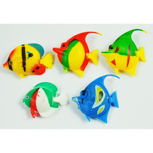 5 Stueck Kunststoff schwimmende Tropische Fische Fuer Aquarium Ornament von SEDUCE