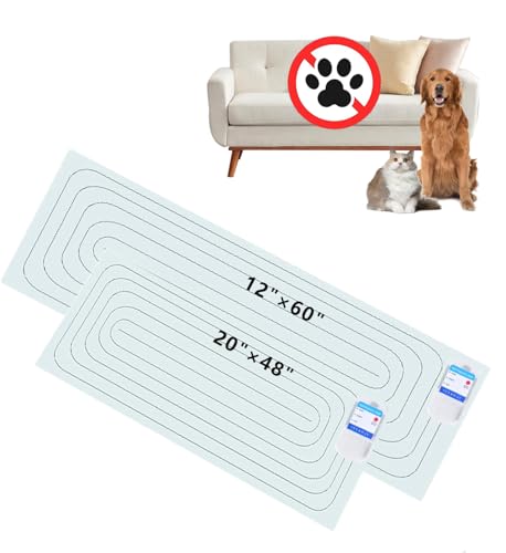 Haustier-Stoßmatte für Hunde und Katzen, Stoßdämpfung für Haustier-Training im Innenbereich, 3 Straßen, 2 Stück verschiedene Größen (152.4x30.5 cm + 12 cm 1.9 cm 51 cm) von SEERWAY