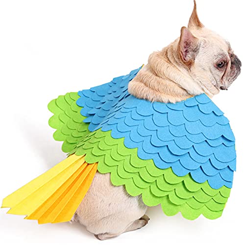 SEIS Halloween-Kostüm für Hunde, Vögel, Haustier-Kleidung, lustige Haustierbekleidung, Hunde-riechende Unterlage für kleine und mittelgroße Hunde (S (Brustumfang 34–44 cm) von SEIS