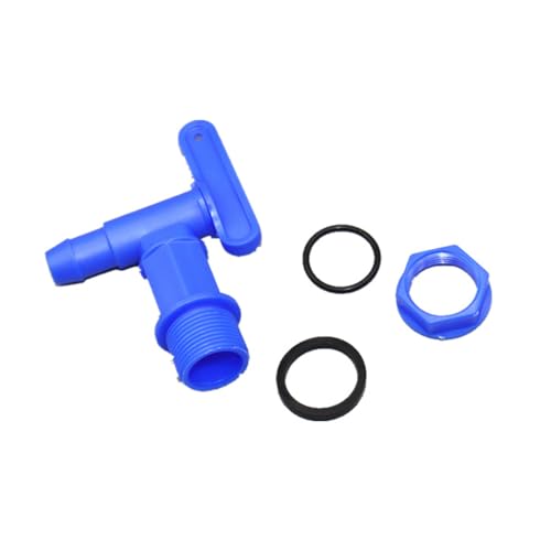 SEIWEI S60x6 Kunststoff IBC Auslaufhahn, Regentonne Wasserhahn Düse Ventil 3/4 Zoll grobes Gewinde, Garten IBC Tank Adapter Zubehör von SEIWEI