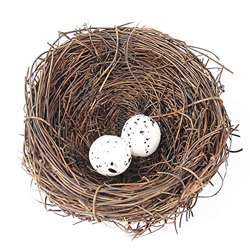 Vogelnest, künstliches Vogelnest, Vogelhäuser, Garten, Natur, Kunsthandwerk, künstliches Vogelnest, Vintage-Vogelkäfig, kreativ für Ostern, Frühlingsdekoration, optisches Geschäft (10 cm) von SEIWEI