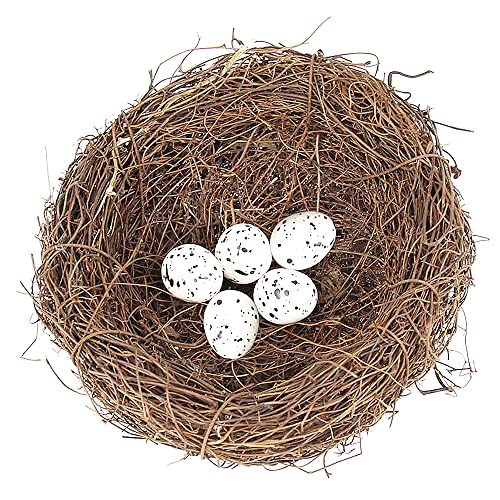 Vogelnest, künstliches Vogelnest, Vogelhäuser, Garten, Natur, Kunsthandwerk, künstliches Vogelnest, Vintage-Vogelkäfig, kreativ für Ostern, Frühlingsdekoration, optisches Geschäft (15 cm) von SEIWEI
