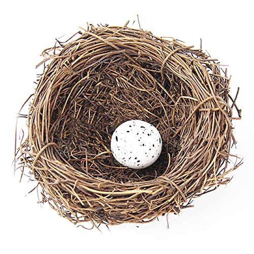SEIWEI Vogelhaus, künstliches Vogelnest, Vogelhäuser, Garten, Natur, Kunsthandwerk, künstliches Vogelnest, Vintage-Vogelkäfig, kreativ für Ostern, Frühlingsdekoration, optisches Geschäft (8 cm) von SEIWEI