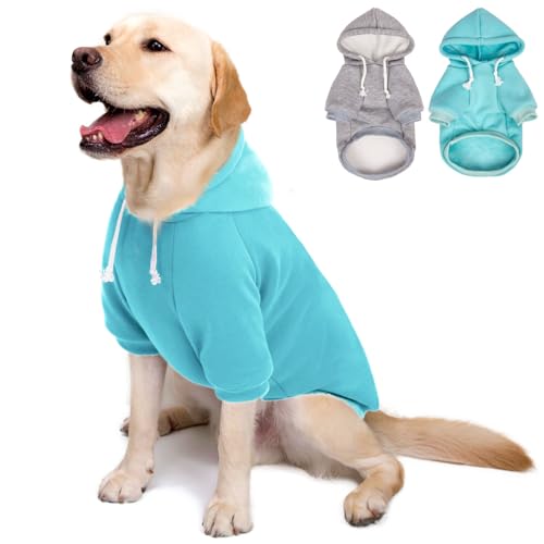 Hunde-Kapuzenpullover und -jacken, weicher Hunde-Kapuzenpullover für kleine, mittelgroße und große Hunde und Katzen, Ganzjahres-Komfort und Passform, stilvolle Haustier-Shirts, Bekleidung und Zubehör von SEKUMDAN