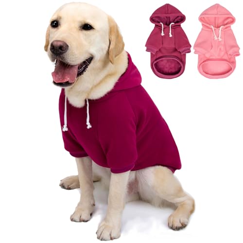 Hunde-Kapuzenpullover und -jacken, weicher Hunde-Kapuzenpullover für kleine, mittelgroße und große Hunde und Katzen, Ganzjahres-Komfort und Passform, stilvolle Haustier-Shirts, Bekleidung und Zubehör von SEKUMDAN