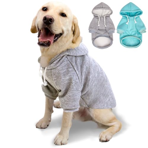 Hunde-Kapuzenpullover und -jacken, weicher Hunde-Kapuzenpullover für kleine, mittelgroße und große Hunde und Katzen, Ganzjahres-Komfort und Passform, stilvolle Haustier-Shirts, Bekleidung und Zubehör von SEKUMDAN
