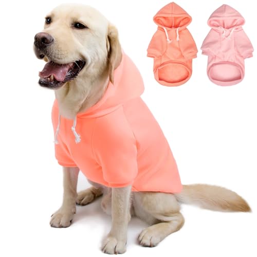 Hunde-Kapuzenpullover und -jacken, weicher Hunde-Kapuzenpullover für kleine, mittelgroße und große Hunde und Katzen, Ganzjahres-Komfort und Passform, stilvolle Haustier-Shirts, Bekleidung und Zubehör von SEKUMDAN