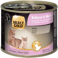 SELECT GOLD Babycat & Mother Soft Mousse Huhn 6x200g von SELECT GOLD