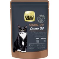 SELECT GOLD Classic Fit Nassfutter Katze, Senior +12, Pferd 12x85 g von SELECT GOLD