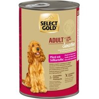SELECT GOLD Nassfutter Hund Sensitive Adult Pferd mit Süßkartoffel 6x400 g SELECT GOLD Nassfutter Hund Sensitive Adult Pferd mit Süßkartoffel 6x400 g von SELECT GOLD