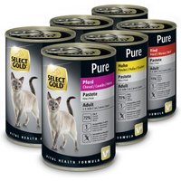 SELECT GOLD PURE Nassfutter Katze, Adult Mixpaket 6x400g SELECT GOLD PURE Nassfutter Katze, Adult Mixpaket 6x400g von SELECT GOLD