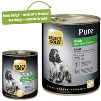 SELECT GOLD Pure Adult Hirsch 6x800 g von SELECT GOLD