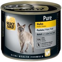 SELECT GOLD Pure Adult Paté Huhn 6x200 g von SELECT GOLD