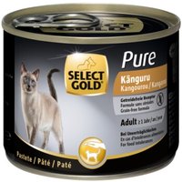 SELECT GOLD Pure Adult Paté Känguru 6x200 g von SELECT GOLD