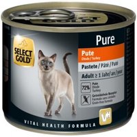 SELECT GOLD Pure Adult Paté Pute 6x200 g von SELECT GOLD